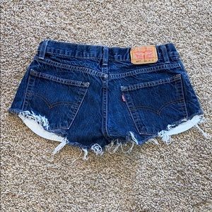 LEVI’S BOOT CUT DENIM SHORTS